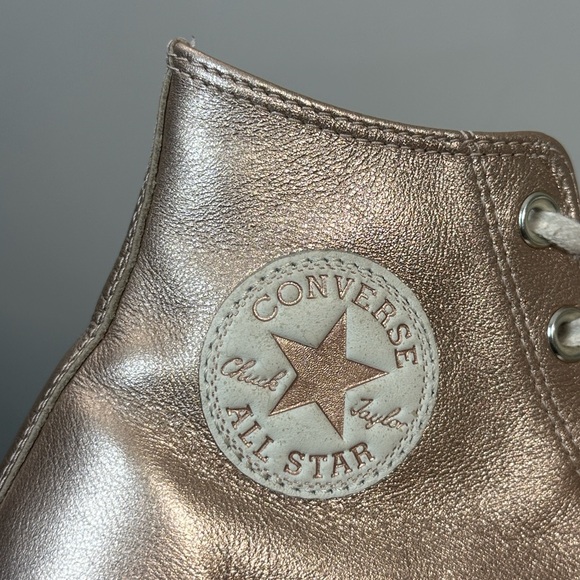 Converse CTAS Metallic Lift Platform Hi Sneakers Size 9 - Picture 11 of 15